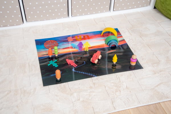 Tickit Winding Road A2 Play Mat Flerfarvet Baby legemåtte