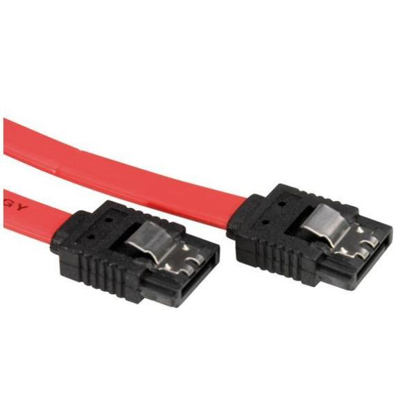 Nilox SATA - SATA, 0.5m SATA-kabel 0,5 m SATA 7-pin Sort, Rød
