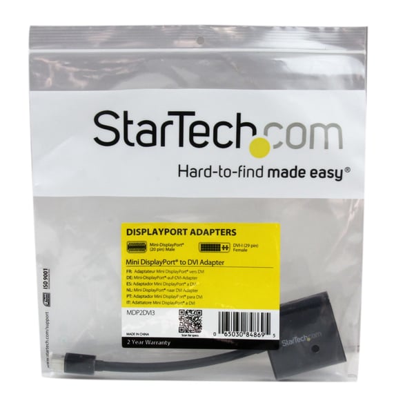 StarTech.com Mini DisplayPort til DVI Adapter Konverter - 1 x Mini DP (Han)