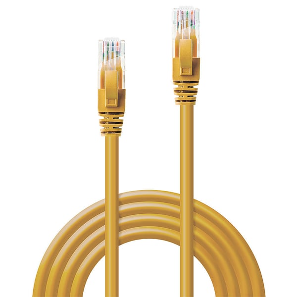 Lindy 48065 netværkskabel Gul 5 m Cat6 U/UTP (UTP)