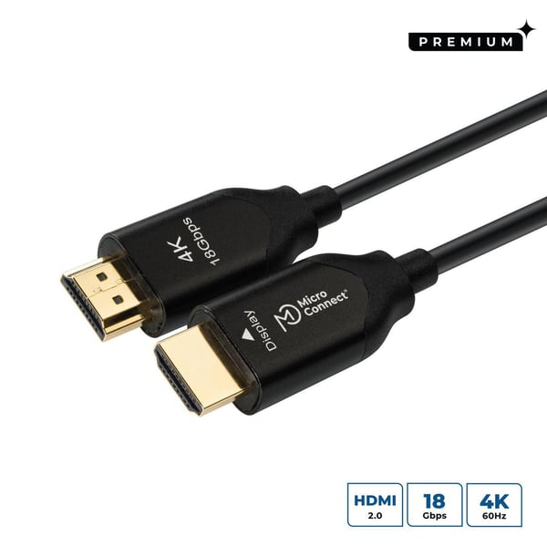 Microconnect HDM191925V2.0OP HDMI-kaapeli 25 m HDMI-tyyppi A (vakio) Musta