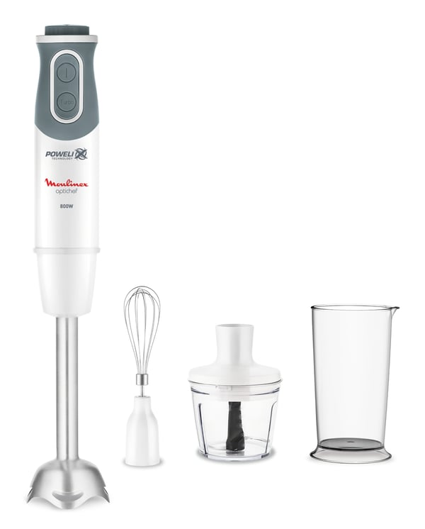 Moulinex DD642110 mixer 0,8 l Stavmixer 800 W Grå, Vit