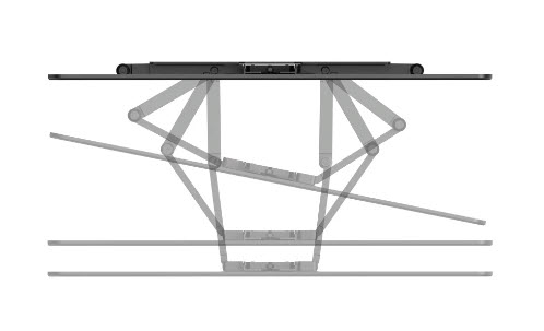 Hama Ultraslim 2,29 m (90") Musta