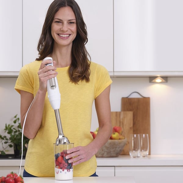Braun MultiQuick 7 MQ7005B WH Blender til madlavning 1000 W Rustfrit stål, Hvid
