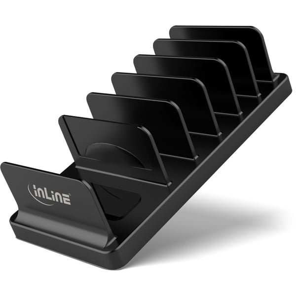 InLine 55461S hållare Passiv hållare MP4-spelare, Mobiltelefon / smartphone, Navigator, Bärbar spelkonsol, Bärbar radio, Surfplatta/UMPC Svart