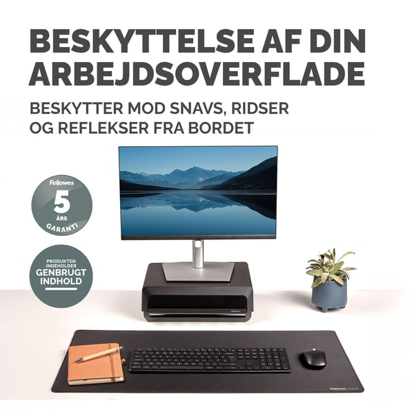 Fellowes Breyta skriveunderlag Sort
