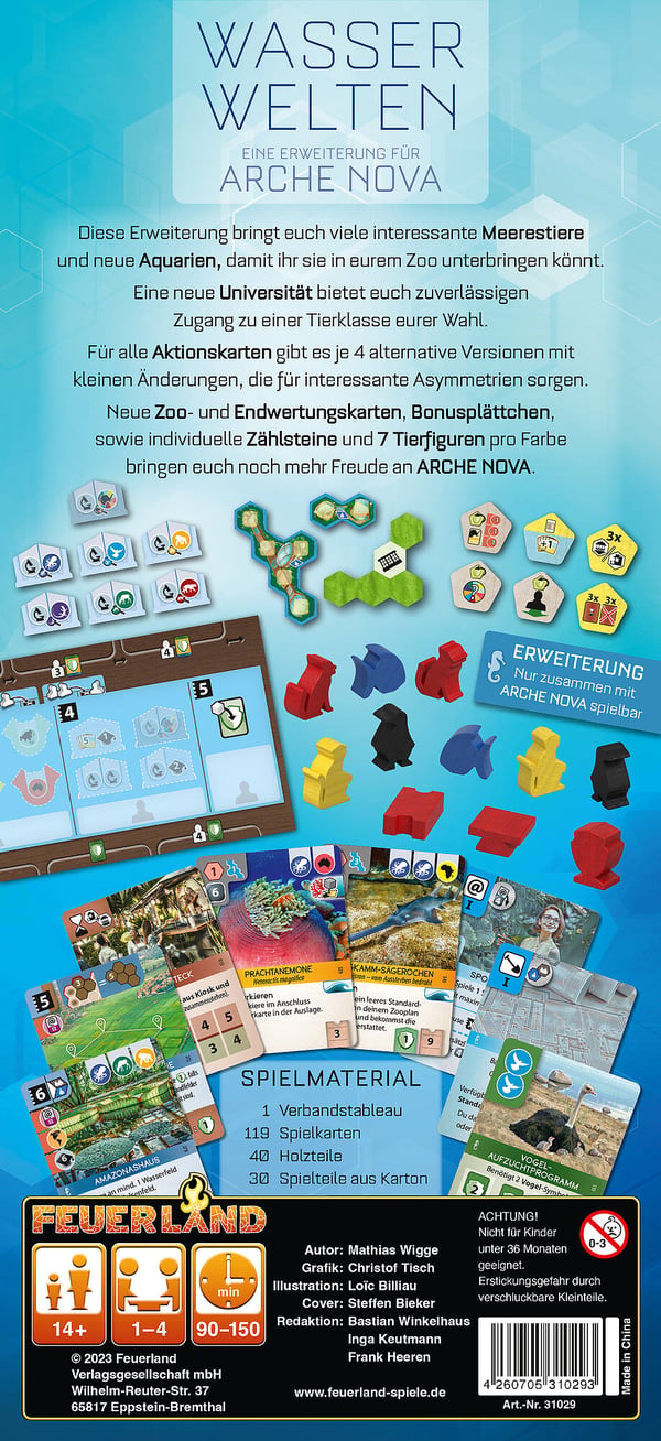 Asmodee Arche Nova: Wasserwelten Udvidelsespakker til brætspil Strategi