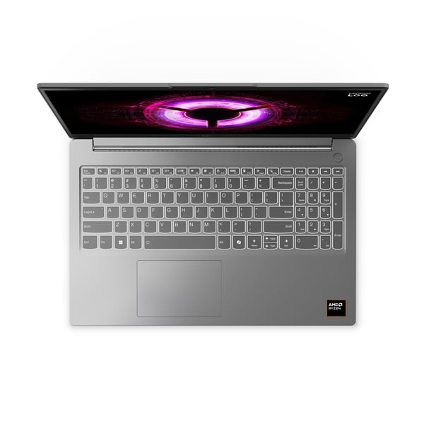 Lenovo LOQ 15ARP10E AMD Ryzen™ 5 150 Laptop 39,6 cm (15.6") Fuld HD 16 GB DDR5-SDRAM 512 GB SSD NVIDIA GeForce RTX 3050 Wi-Fi 6 (802.11ax) Windows 11 Home Grå Italiensk