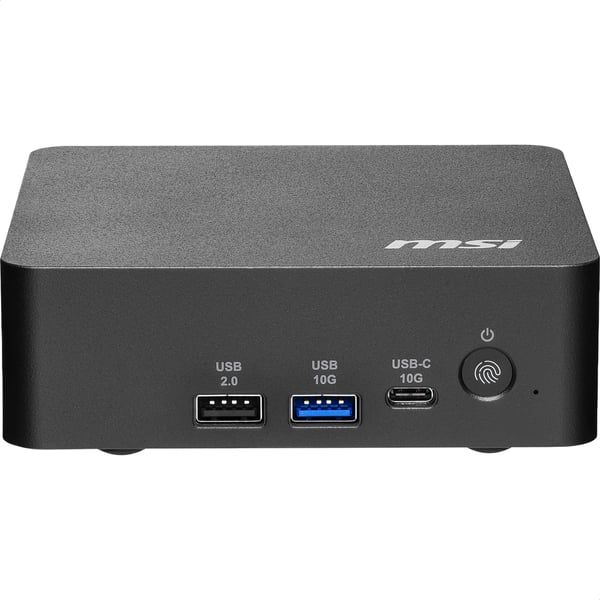 MSI Cubi NUC AI+ 3MG-003BEU USFF Svart 386H Intel® SoC FCBGA2540 4,9 GHz Inbyggda högtalare