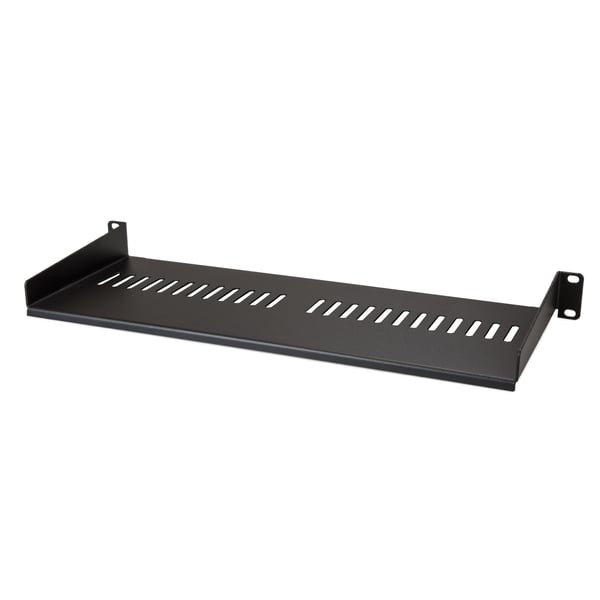 StarTech.com Ventileret Server Rack Hylde 1U - 175 mm Dyb - Stål - Rack - Hylde - Sort -
