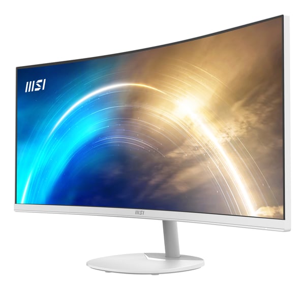 MSI Pro MP341CQWDE tietokoneen litteä näyttö 86,4 cm (34") 3440 x 1440 pikseliä UltraWide Quad HD Valkoinen