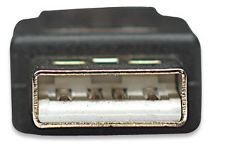 Manhattan 150248 USB-kabel USB 2.0 10 m USB A 0,48 Gbit/sek. Sort
