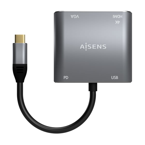 AISENS A109-0626 USB-grafikadapter 3860 x 2160 pixlar Grå