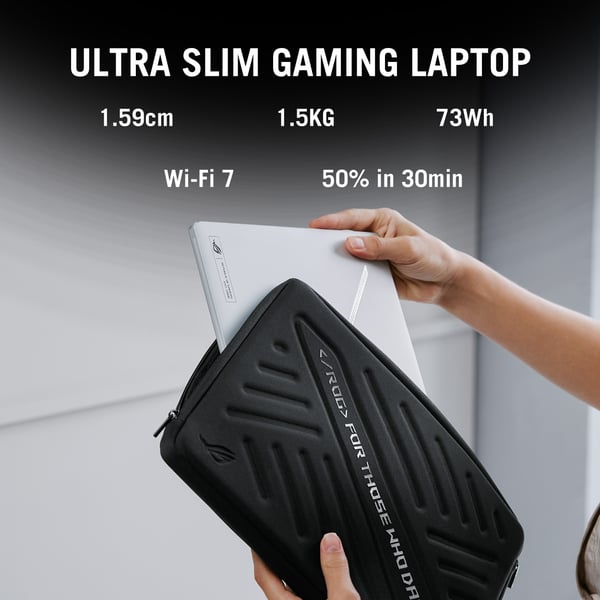 ASUS ROG Zephyrus G14 GA403UM-QS024W Copilot+ PC AMD Ryzen™ 9 270 Laptop 35,6 cm (14") 3K 16 GB LPDDR5x-SDRAM 1 TB SSD NVIDIA GeForce RTX 5060 Wi-Fi 7 (802.11be) Windows 11 Home Hvid QWERTY Hollandsk