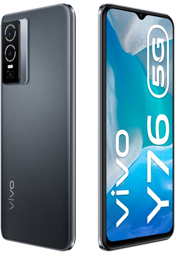 VIVO Y76 5G 16,7 cm (6.58") Kaksois-SIM Android 12 USB Type-C 8 GB 128 GB 4100 mAh Musta
