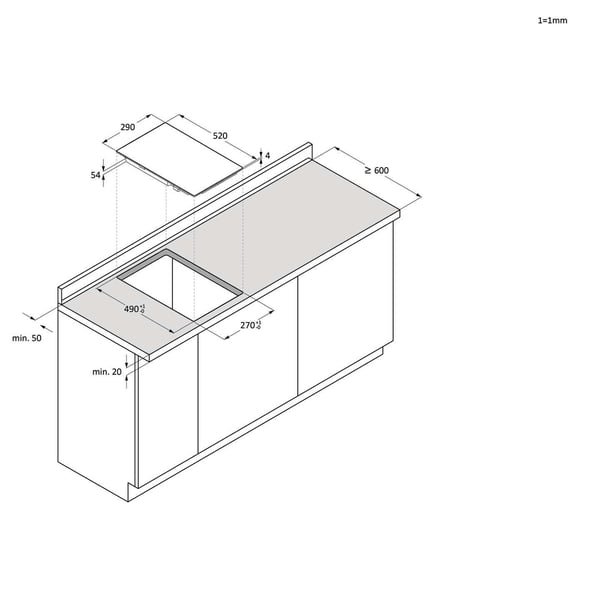 Candy Idea CI32CBB Sort Indbygget 29 cm Zone induktionskogeplade 2 zone(s)