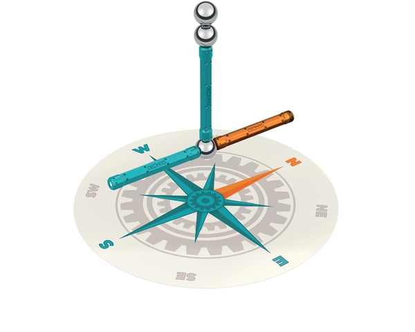 Geomag Mechanics Motion RE Compass Neodymium magnet-legetøj