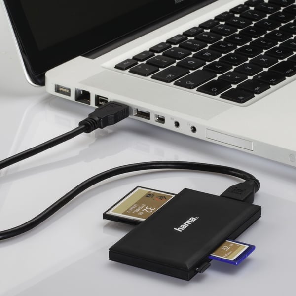 Hama 00181018 kortinlukija USB 3.2 Gen 1 (3.1 Gen 1) Type-A Musta