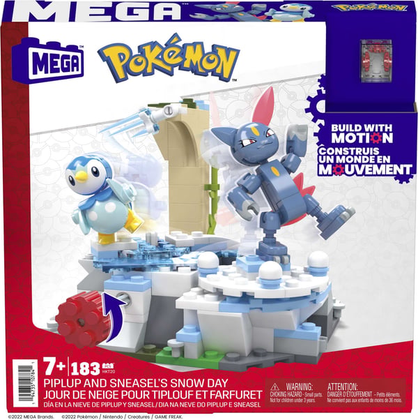 MEGA Pokémon Piplup and Sneasel's Snow Day