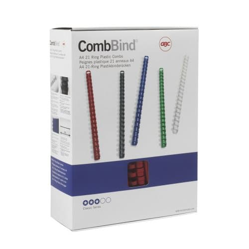 GBC CombBind indbindingsryg Combs 51mm A4 21R sort