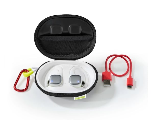 Hama Spirit Athletics Headset True Wireless Stereo (TWS) Ørekrog Sport Bluetooth Hvid, Gul