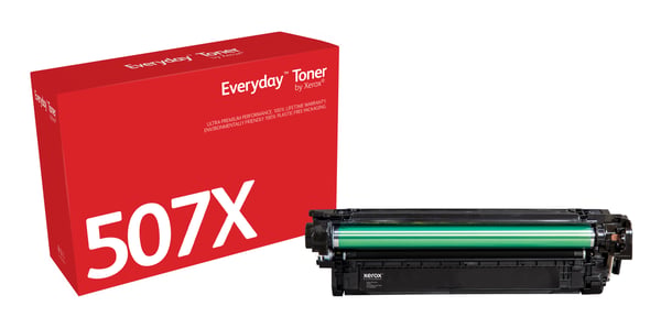 Everyday™ Svart Toner by Xerox compatible with HP 507X (CE400X), Hög kapacitet Everyday™ Svart Toner by Xerox compatible with HP 507X (CE400X), Hög kapacitet
