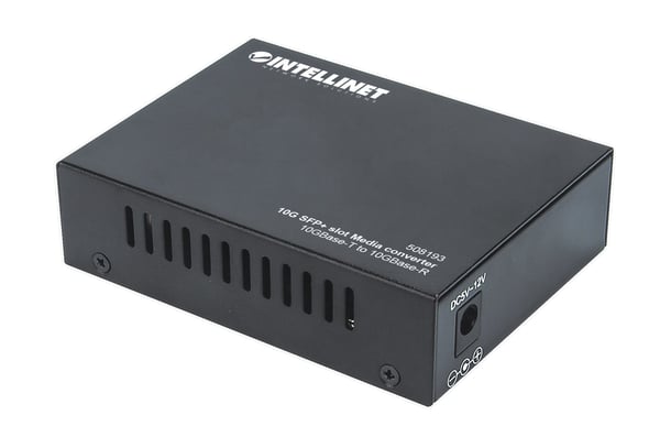 Intellinet 508193 netværksomformer til medie 10000 Mbit/s Sort