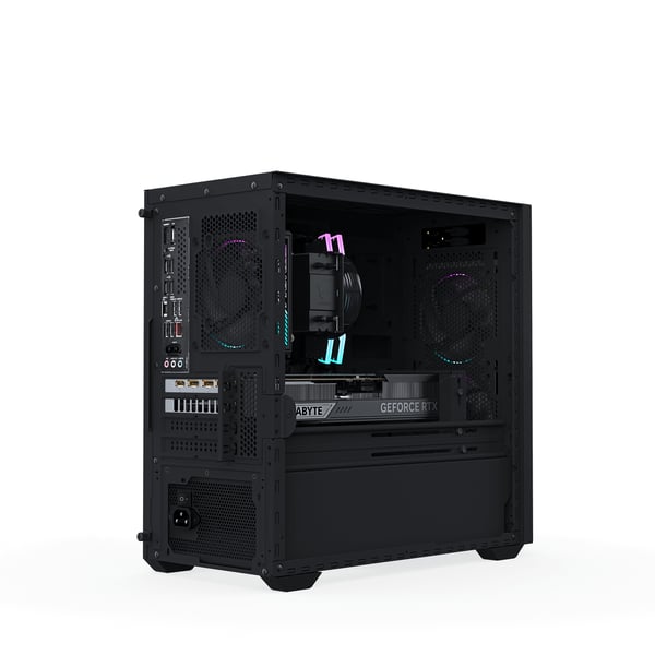 GIGABYTE AP3A7N7-5100 AMD Ryzen™ 7 9700X 32 GB DDR5-SDRAM 1 TB SSD NVIDIA GeForce RTX 5070 Windows 11 Home Skrivbord PC Svart