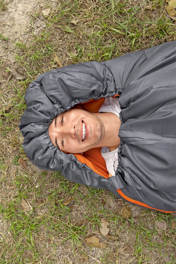 Bestway 68103 / 24 sovepose Voksen Mumietaske Polyester Grå, Orange