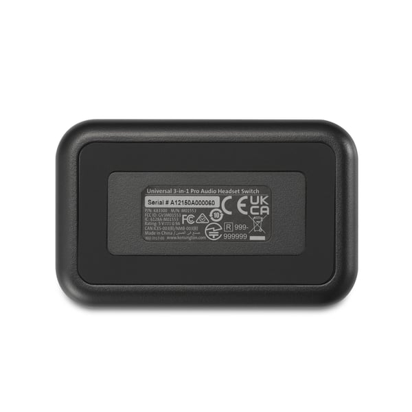 Kensington Universal 3-i-1 Pro headsetljudomkopplare