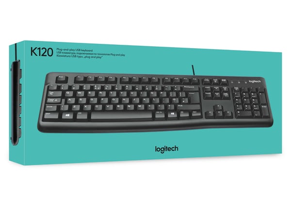 Logitech K120 - Tastatur - USB - Belgien