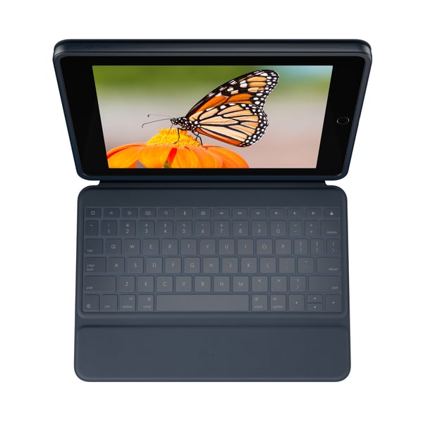 Logitech Rugged Combo 3 QWERTY Engelska (Storbritannien) Smart Connector Blå