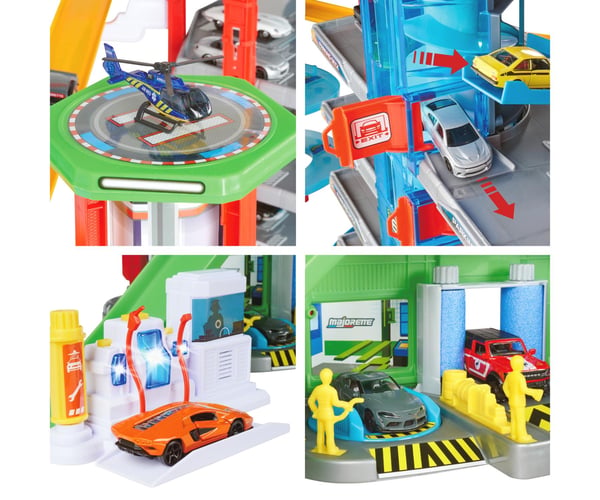 Majorette Super City Garage 6 Vehicles