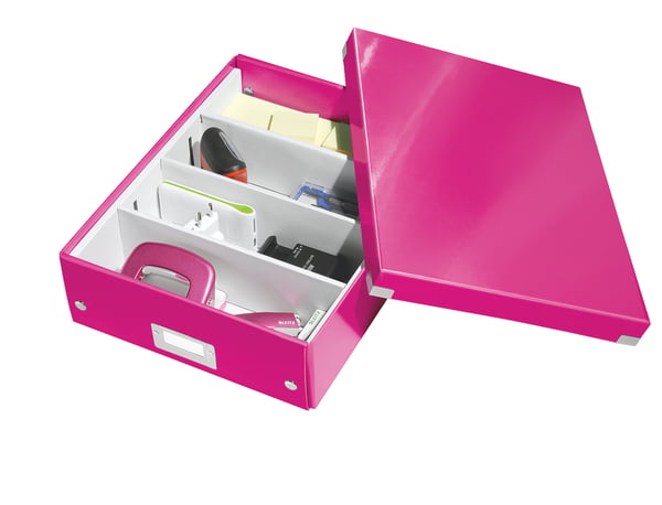 Leitz Click & Store WOW lokerikkolaatikko, Medium, 85 % kierrätyskartonki