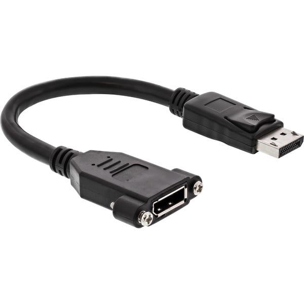 InLine 17100I DisplayPort-kabel 0,2 m Svart