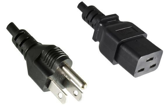 Microconnect PE110518 strömkablar Svart 1,8 m Strömkontakt typ B C19 coupler
