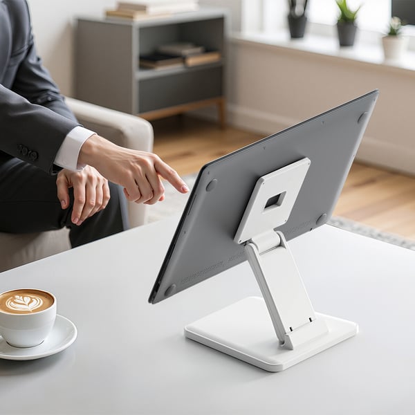 AISENS DT27T-445 skærmbeslag og -stativer 68,6 cm (27") Skrivebord Hvid