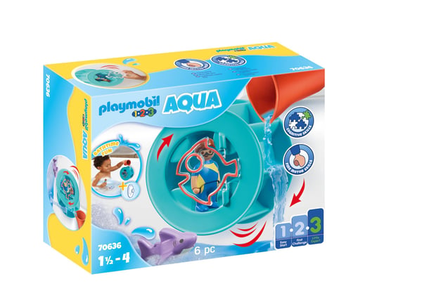 Playmobil 1.2.3 70636 kylpylelu, lelu & tarra Kylpyleikkisetti Monivärinen