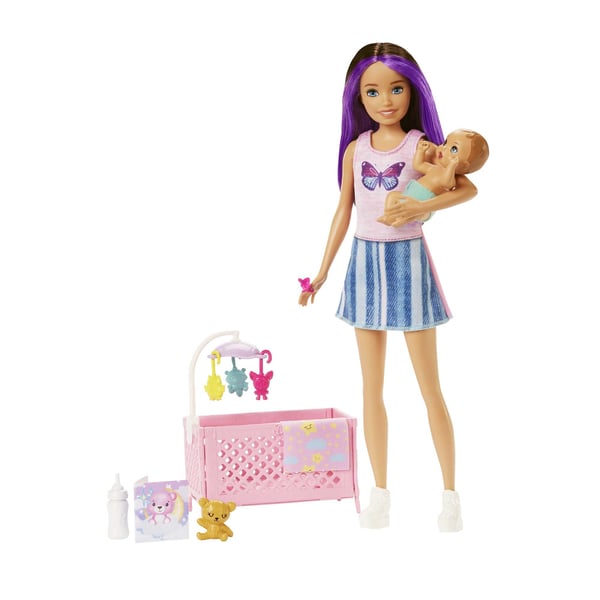 Barbie Skipper Babysitters Inc. Skipper Babysitters Inc-dukker og -legesæt