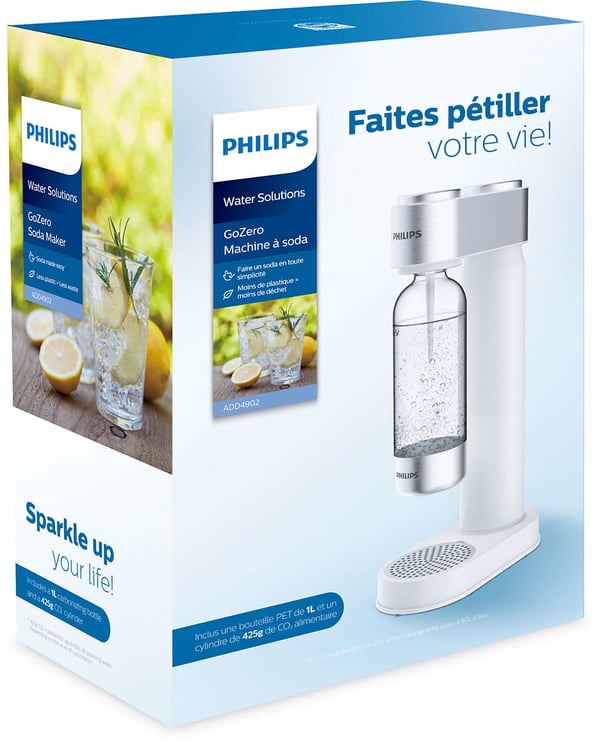 Philips ADD4902WH/10 kolsyremaskin Plast Vit