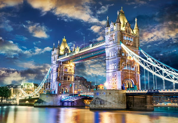 Castorland Tower Bridge, London, England Puslespil 1500 stk Landskab