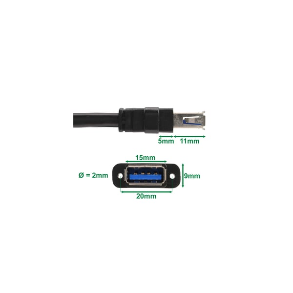 InLine 66905 nätverkskort/adapters Intern USB 3.2 Gen 1 (3.1 Gen 1)