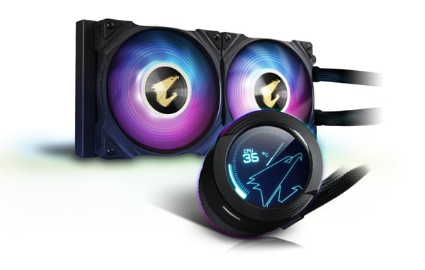 GIGABYTE AORUS WATERFORCE X 240 kylsystem för dator Processor Allt-i-ett vätskekylare 12 cm Svart