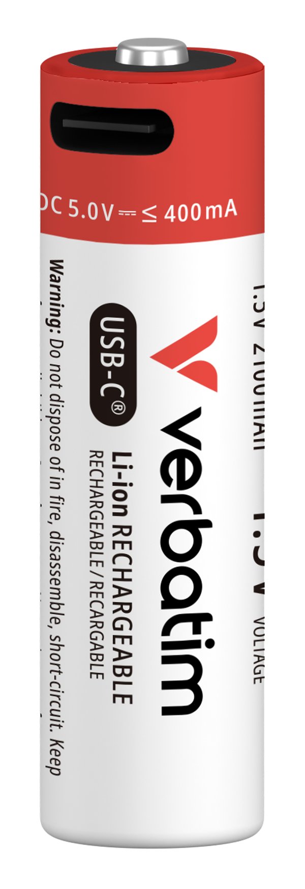 Verbatim 30249 husholdningsbatteri Genopladeligt batteri AA Lithium-Ion (Li-Ion)