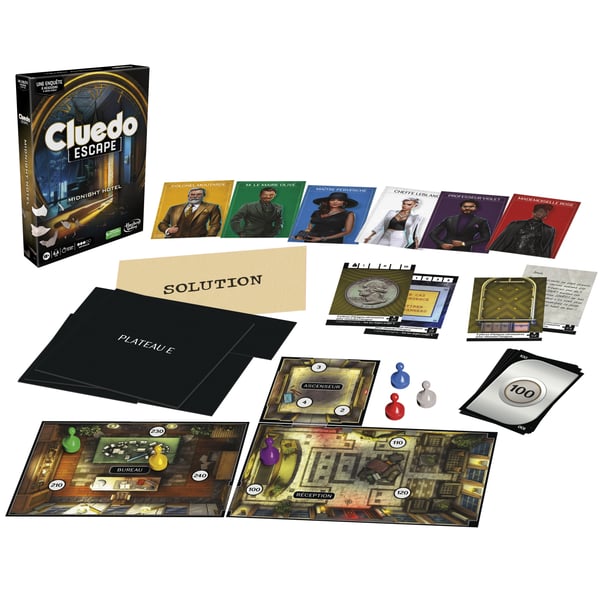 Hasbro Gaming F6417 Cluedo Escape 90 min Lautapeli Salapoliisi