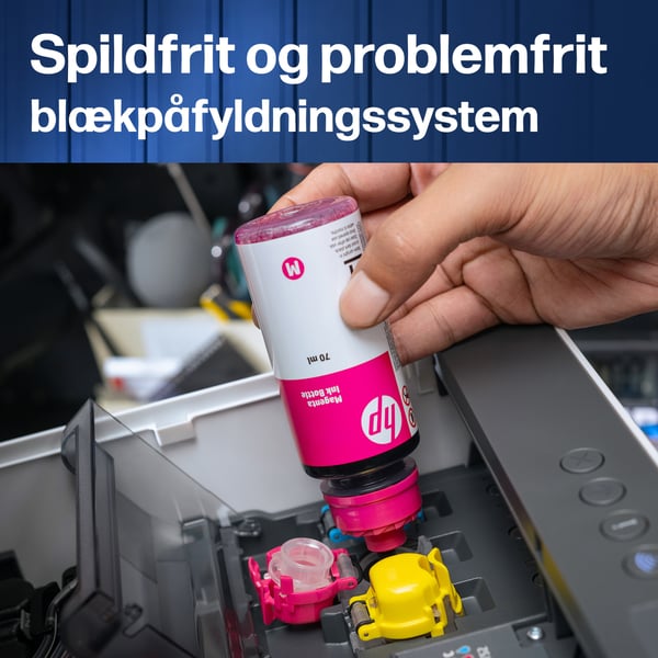 HP Smart Tank 5115 Trådløst All-in-One Farve Printer, Up to 2 Years of ink included; Two-sided printing; Copier, Scanner