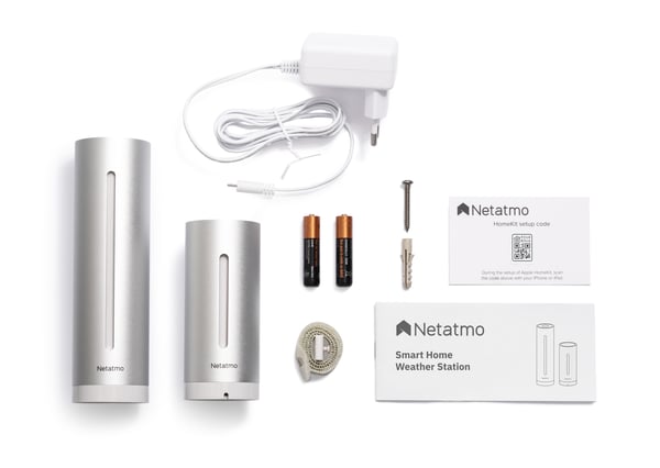Netatmo NWS01-EC digital väderstation Aluminium Batteri / USB Wi-Fi