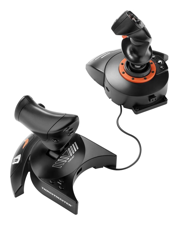 Thrustmaster T.FLIGHT HOTAS NEO ACE COMBAT 8 Wings of Theve Edition Sort, Rød USB Flightstick Digital PC, PlayStation 4, PlayStation 5