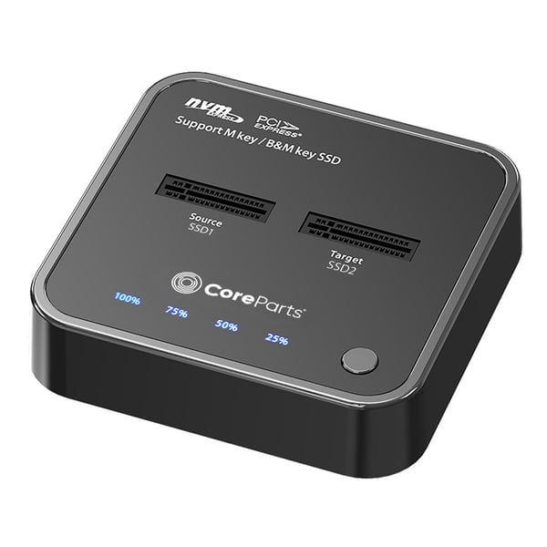 CoreParts MS-CLONER-NVME drev dockingstation Sort