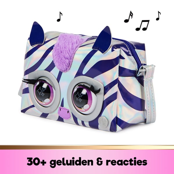Purse Pets BAG Metallic Magic Zebra GML Blå, Metallisk Pojke/flicka Handväska